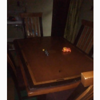 Wooden Dining Set with Four Chairs - Home Interiors