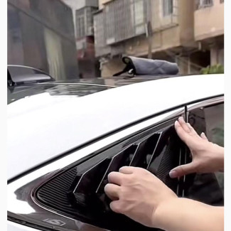 Rear Glass Window Louvers Vent Plastic