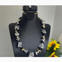 Fashion Necklace - Unisex Silver Moonstone Jewelry