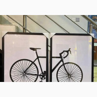 A Two Piece Bicycle Artwork