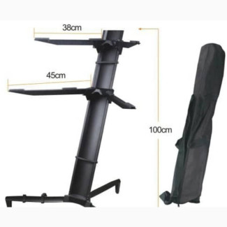 Heavy Duty Aluminum Dual Step Keyboard Stand for Heavy Keybd