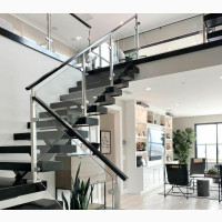 Staircase Glass and Handrail