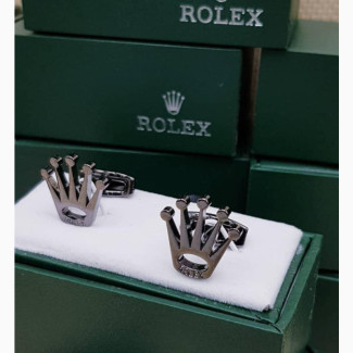 Rolex Cufflinks Buttons Silver