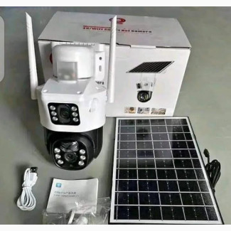 Ausno Solar Dual Lens CCTV Camera