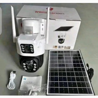 Ausno Solar Dual Lens CCTV Camera