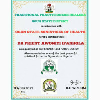 The best powerful spiritual herbalist in Nigeria chief Dr Awoniyi+2348117855171