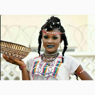 Fulani Costume (Male and Female) Adult With All Accessories