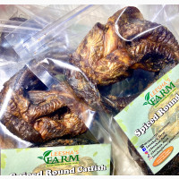 Fresh and Tasty Smoked Catfish Folds/Round Catfish (Spiced)