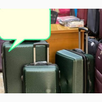 Set of 3 Rubber Travel Luggage. 4 Tyres. Lightweight