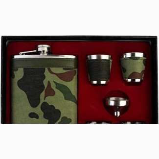 Set of 4 Stainless Steel Hip Flask - 266ml