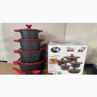 10pieces BMN Non Stick Induction Cookware