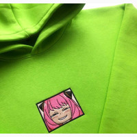 Embroidered Anime Hoodie