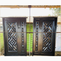 Metal Door 4x7ft Brown Iron Front Door