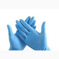 20)Blue Powder Free Elastic Gloves - A Box of 100 Pieces