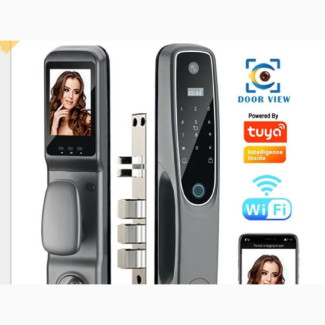 S907M Smart Door Lock With Camera Card Code Fingerprint Tuya