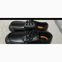 All Black Boys School Shoe