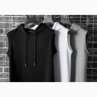 3in1 Sleeveless Hoodie Tees
