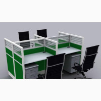 Green and White Workstation - Brand New