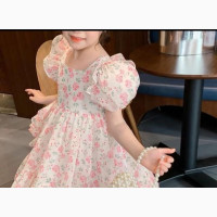 Girl Kids Flower Causal Princess Party Clothing Baby Dress