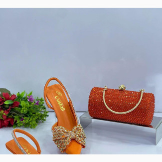 Women Matching Shoe and Purse