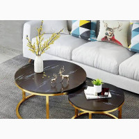 Brand New Nordic 2 In 1 Round Coffee Centre Table