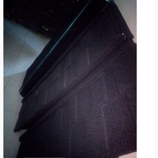 Plain Black Shingle Docherich Stone Coated Roofing Sheet For Sale