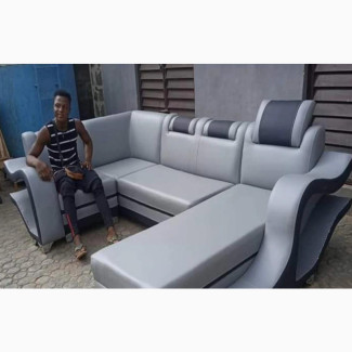 Tastefully Built L-Shape Chairs With Additional Single Chair