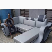 Tastefully Built L-Shape Chairs With Additional Single Chair