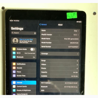 Apple iPad 10.2 (2021) 64 GB Black