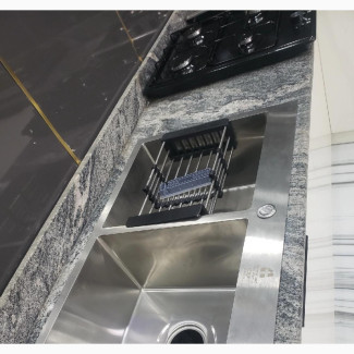 Double Bowl Kitchen Sink With Full Accessories