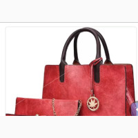 Red Leather Handbag At Affordable Price