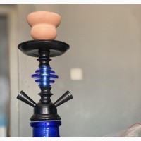 Blue Double Hose Shisha