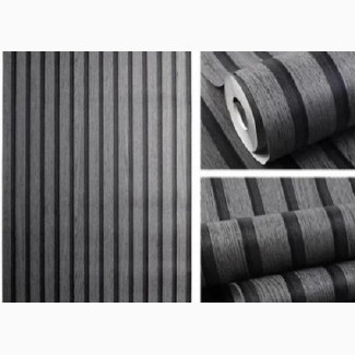Grey Fluted Look Wallpaper