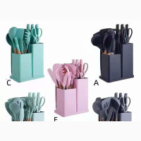 19pcs Silicon Cooking and Cutting Utensils
