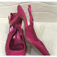 Fuchsia Pink Half Covered Heel