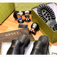 Gucci Cater Pillar Half Shoe - Men#039;s, Size 42-45, Black