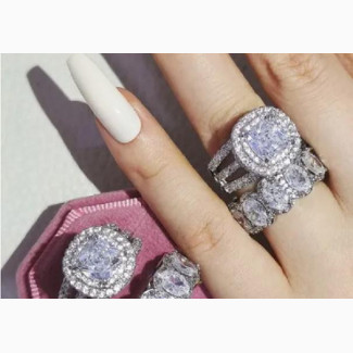 Bold Luxurious Sterling Silver Wedding Ring