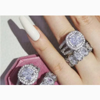 Bold Luxurious Sterling Silver Wedding Ring