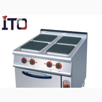 4 Burner Electric Cooker With Oven Industrial - Brand New
