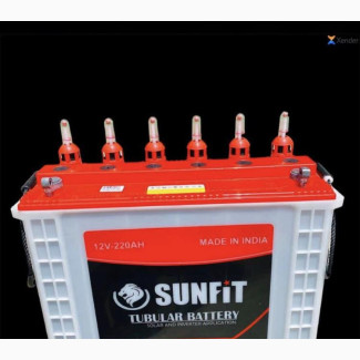 Sunfit 12v 220ahs Tubular Battery for Inverters - Brand New