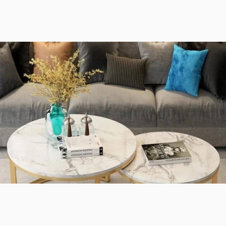 Double Round Nordic Style Table