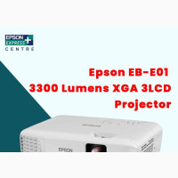 Epson EB-E01 3LCD Projector, 3300 Lumens