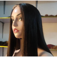 Blunt Cut Straight Human Hair Blend