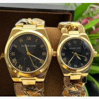 Michael Kors Gold Wristwatch for Couples