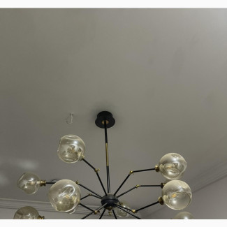 Modern 12-Light Spider Chandelier for Sale