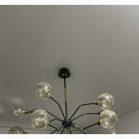 Modern 12-Light Spider Chandelier for Sale