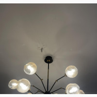 Modern 12-Light Spider Chandelier for Sale