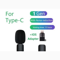 Wireless Lavalier Lapel Microphone - Type-C Android iPhone