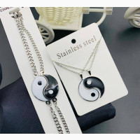 Ying Yang Besties Jewelry Set - Bracelets and Necklace Combo