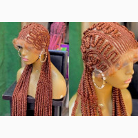 Full Frontal Braided Wig